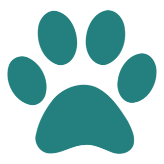 Paw Decal (Turquoise)